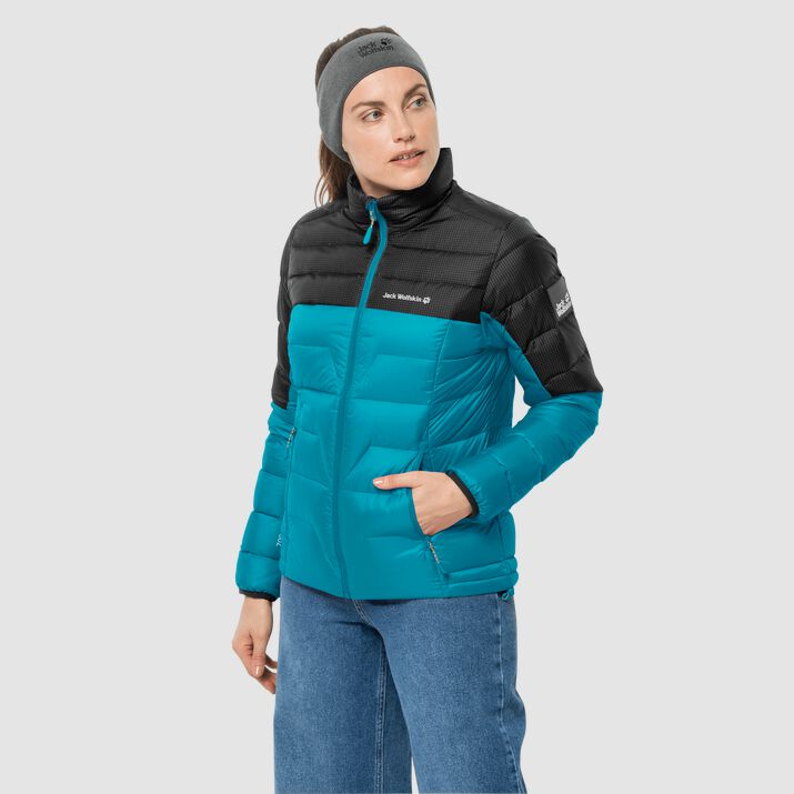 Jack Wolfskin Womens Dna Tundra Down Jacket Dark Green 807269FOY